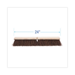 24" Natural Palmyra Fiber Brush Head