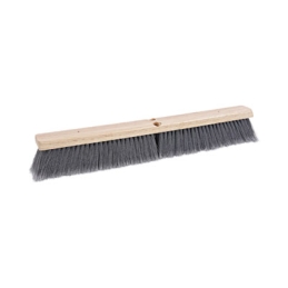 24" Gray Flagged Polypropylene Bristle Brush Head