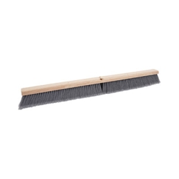 36" Gray Flagged Polypropylene Bristle Brush Head