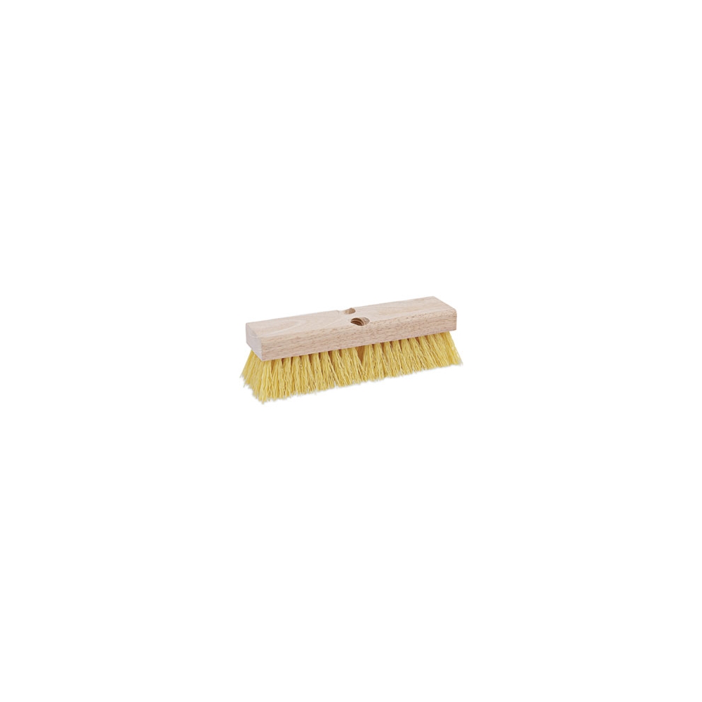 10" Cream Polypropylene Bristle Deck Brush Head