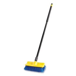 10" Blue Bi-Level Deck Scrub Brush