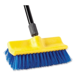 10" Blue Bi-Level Deck Scrub Brush