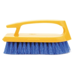 6" Blue Iron-Shaped Handle Scrub Brush