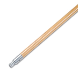 60" Metal Tip Threaded Hardwood Broom Handle