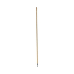 60" Metal Tip Threaded Hardwood Broom Handle