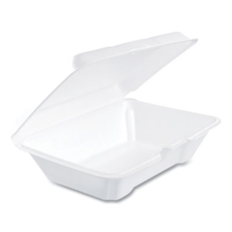 1 Compartment Foam Hinged-Lid Containers