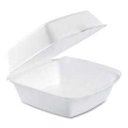 Small Foam Hinged-Lid Containers