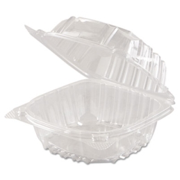 Small ClearSeal Hinged-Lid Plastic Containers