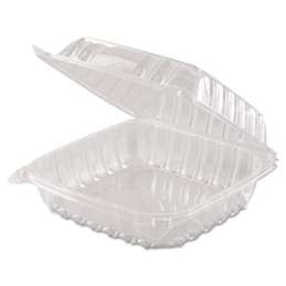 Large ClearSeal Hinged-Lid Plastic Containers