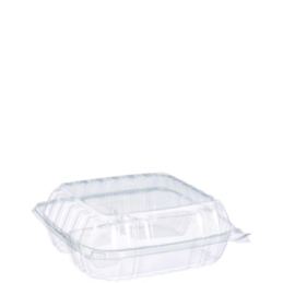 Large ClearSeal Hinged-Lid Plastic Containers