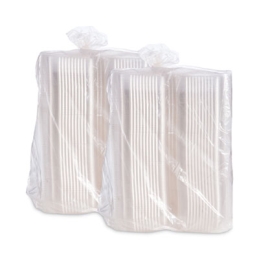 Rectangular StayLock Clear Hinged-Lid Plastic Containers