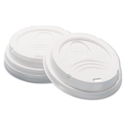 White Dome Drink-Thru Lids