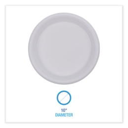 10” Hi-Impact Plastic Plates