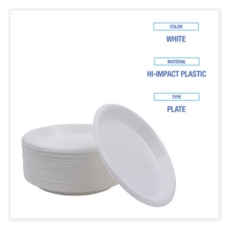 10” Hi-Impact Plastic Plates