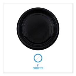 9” Hi-Impact Plastic Plates