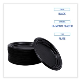 6” Hi-Impact Plastic Plates