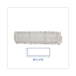 36" Disposable Cut End Dust Mop Head