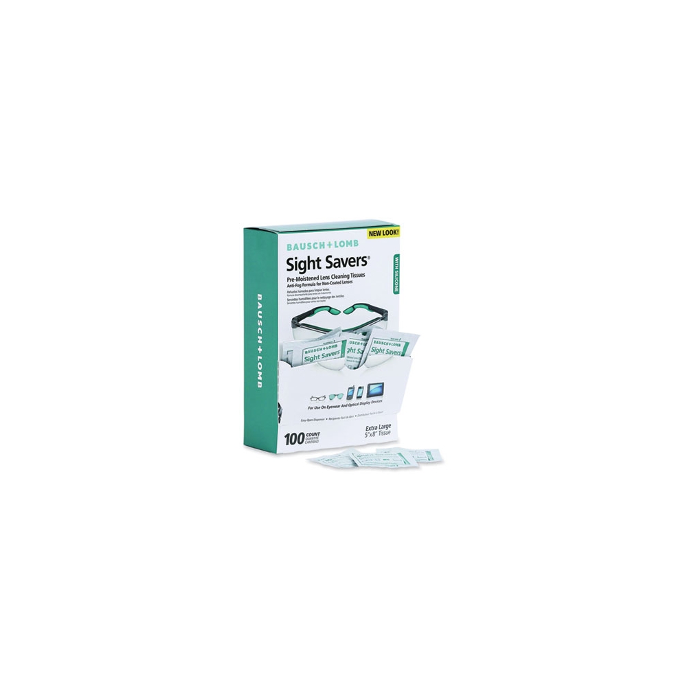 Sight Savers Pre-Moistened Tissues with Silicone