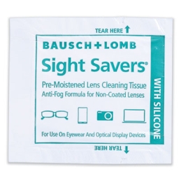 Sight Savers Pre-Moistened Tissues with Silicone