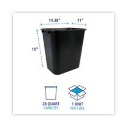 28 Quart Soft-Sided Wastebasket