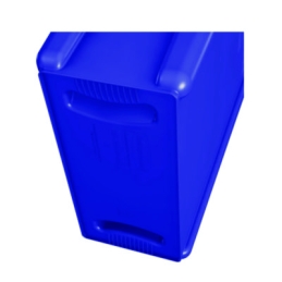 Slim Jim Plastic Recycling Container with Venting Channels