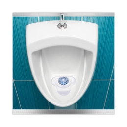 Urinal Screen with Non-Para Cleaner Block