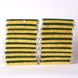 Green/Yellow Medium-Duty Scrubbing Sponges