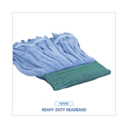 Medium Microfiber Looped-End Wet Mop Heads