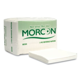 Morsoft White Beverage Napkins