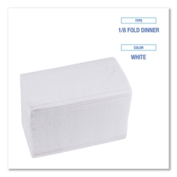 White Interfold Dinner Napkins