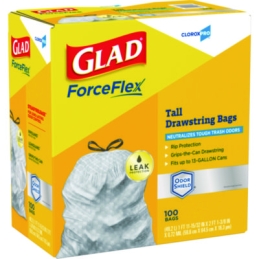 13 Gallon ForceFlex Tall Kitchen Drawstring Trash Bags