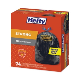 30 Gallon Strong Multipurpose Drawstring Trash Bags