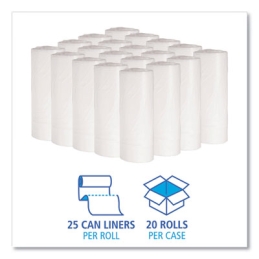 16 Gallon White Trash Can Liners