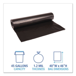 45 Gallon Black Trash Can Liners