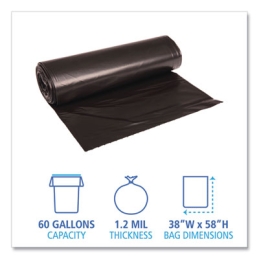 60 Gallon Black Trash Can Liners