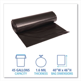 45 Gallon Black Trash Can Liners