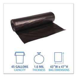 56 Gallon Black Trash Can Liners