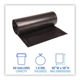 60 Gallon Black Trash Can Liners