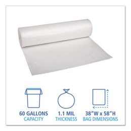 60 Gallon Clear Trash Can Liners