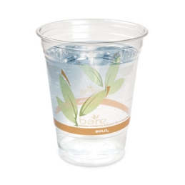 12 oz. to 14 oz. Squat Bare Eco-Forward RPET Cold Cups