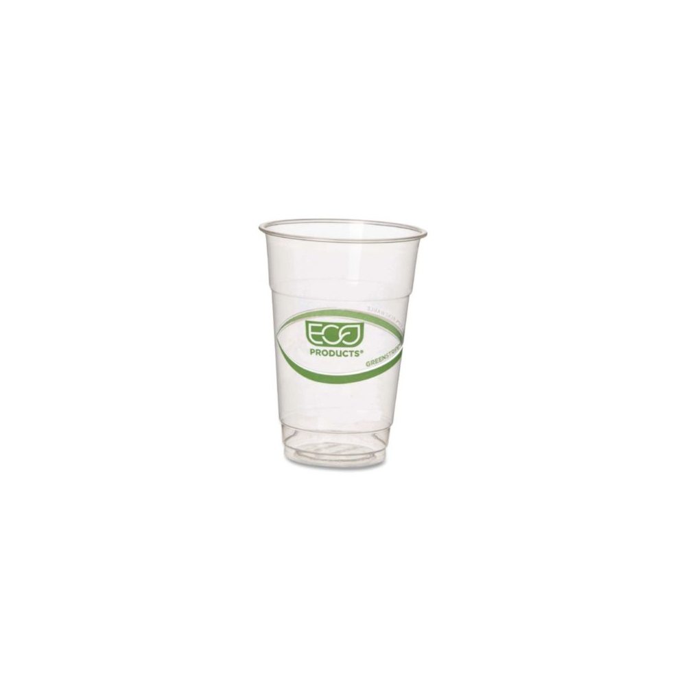 10 oz. Green Stripe Plastic Cold Cups