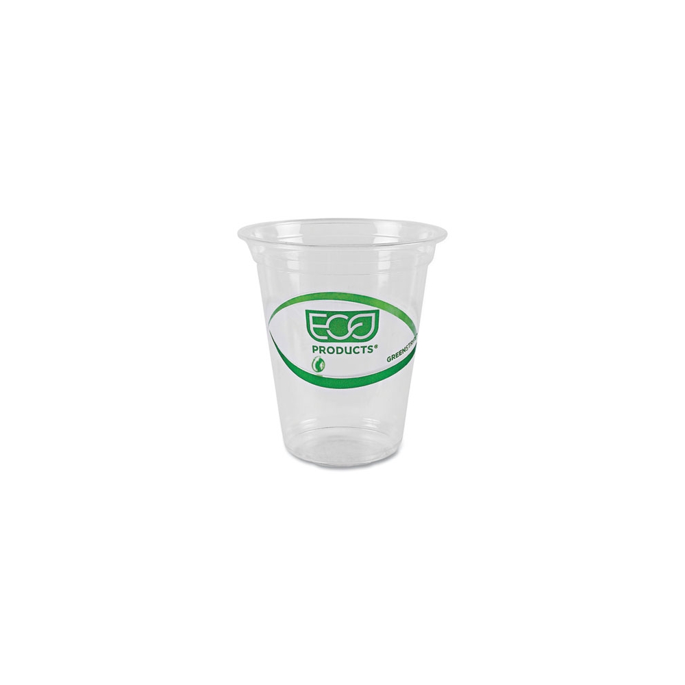 16 oz. Green Stripe Plastic Cold Cups