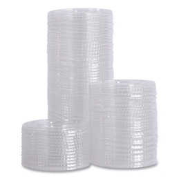 Crystal Clear Straw-Slot Cold Cup Lids for 14 oz. to 24 oz. Cup