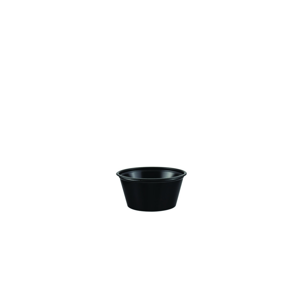 Black 2 oz. Plastic Portion Cups