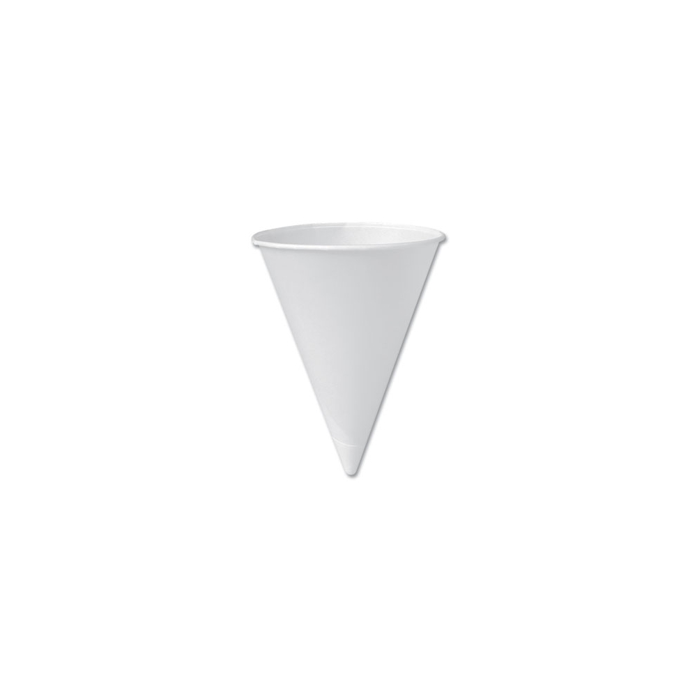 6 oz. Bare Eco-Forward Treated Paper Cone Cups