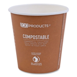 10 oz. World Art Renewable and Compostable Hot Cups