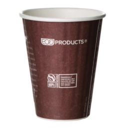 12 oz. World Art Renewable and Compostable Insulated Hot Cups