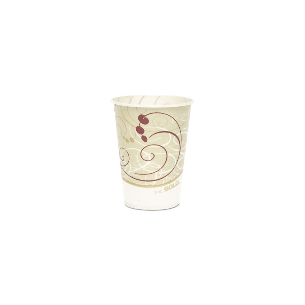 9 oz. Symphony Wax-Coated Paper Cold Cups