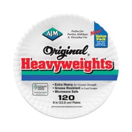 9” Original Heavyweights Paper Plates