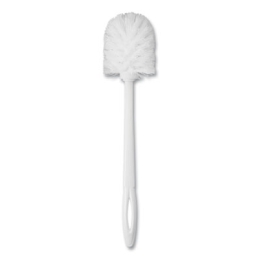 White Toilet Bowl Brush with 10” Handle